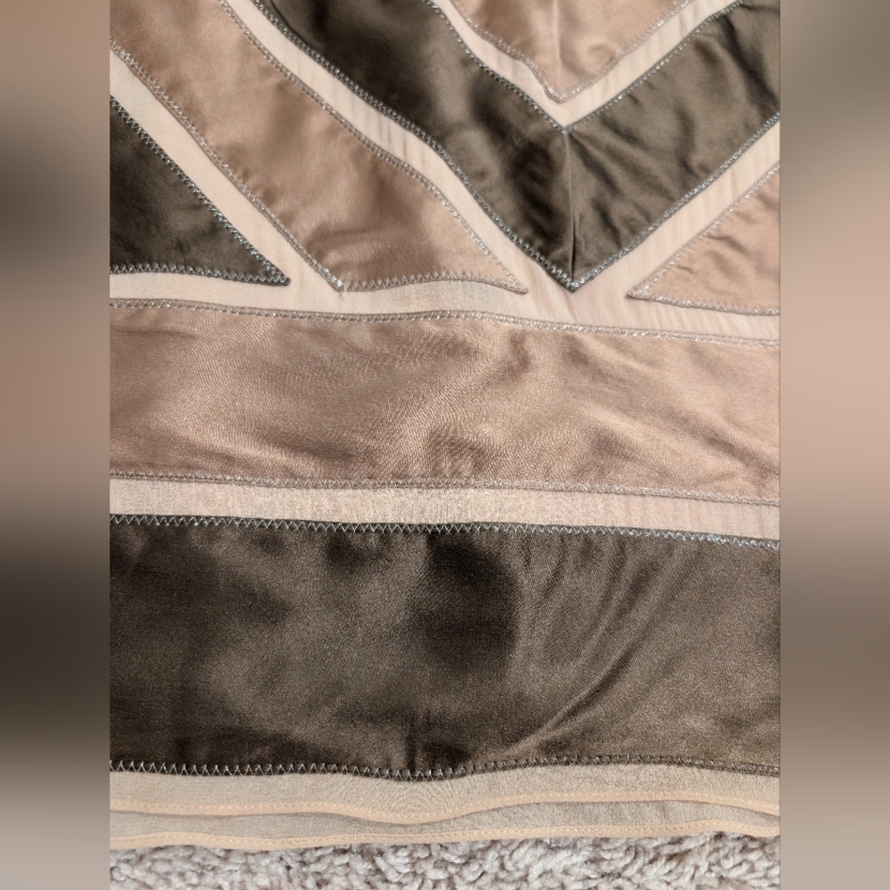 Bcbgmaxazria Silk Chevron Patchwork Cocktail Mini… - image 8